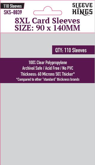 Sleeve Kings 8XL 90 x 140mm Card Sleeves