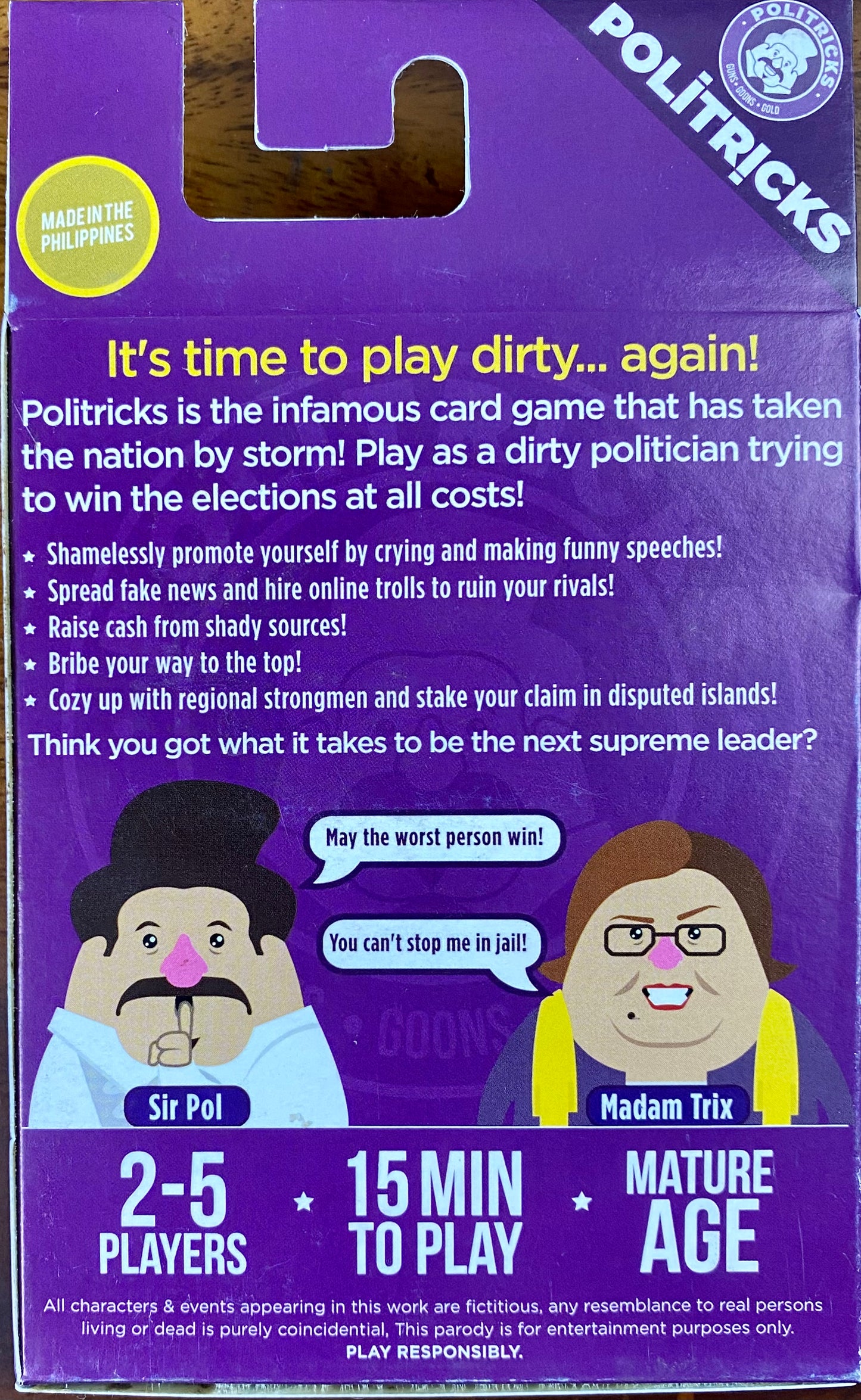 Politricks: The Re-election