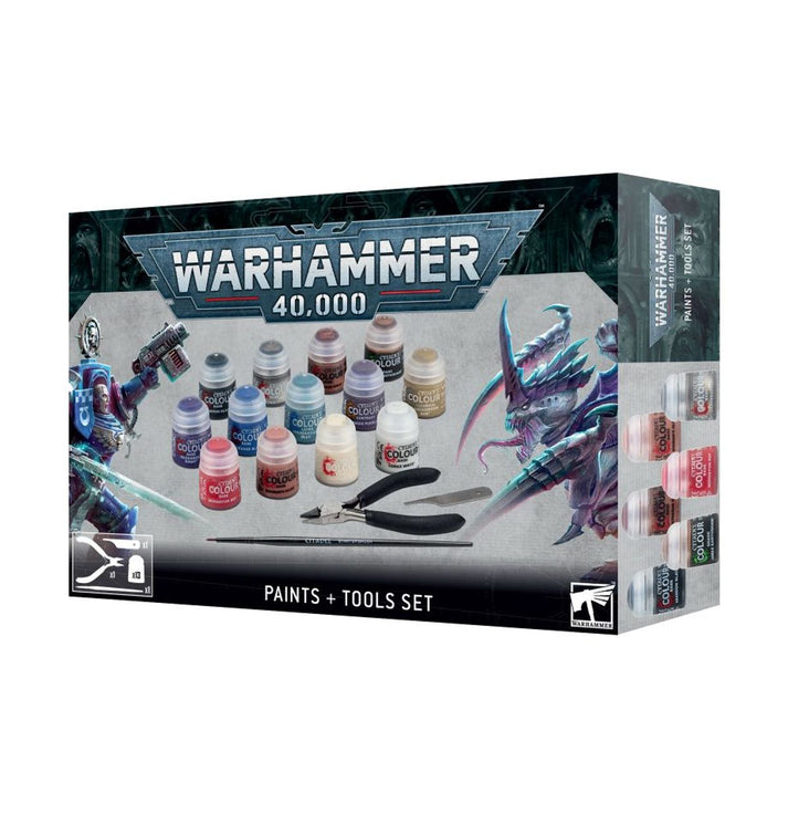 Warhammer 40K: Paints + Tools Set – Board Game Madness