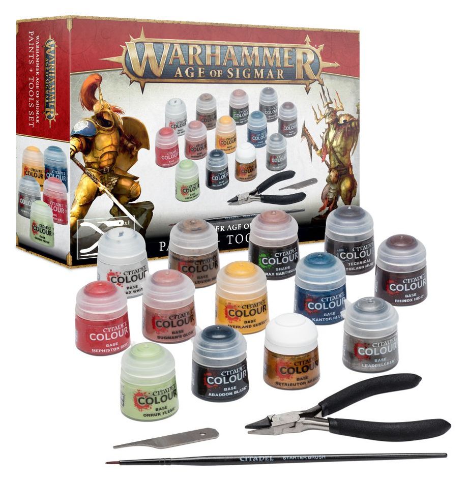 Warhammer Age of Sigmar: Paints + Tools Set