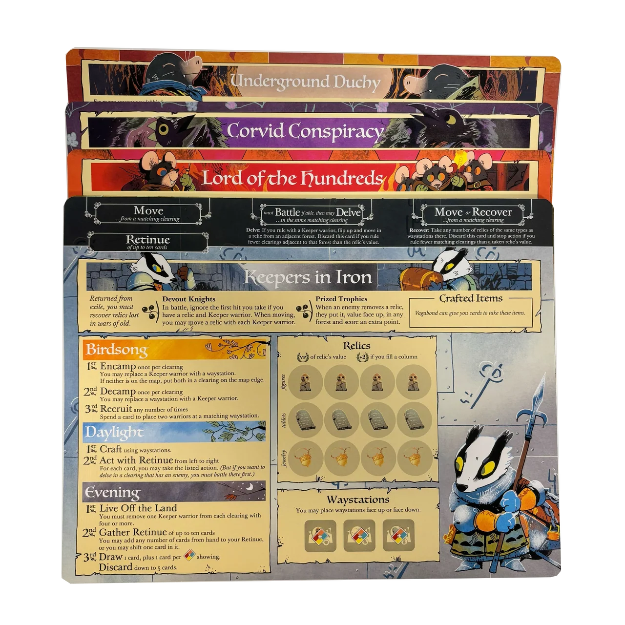 Root: Cardstock Faction Board Pack