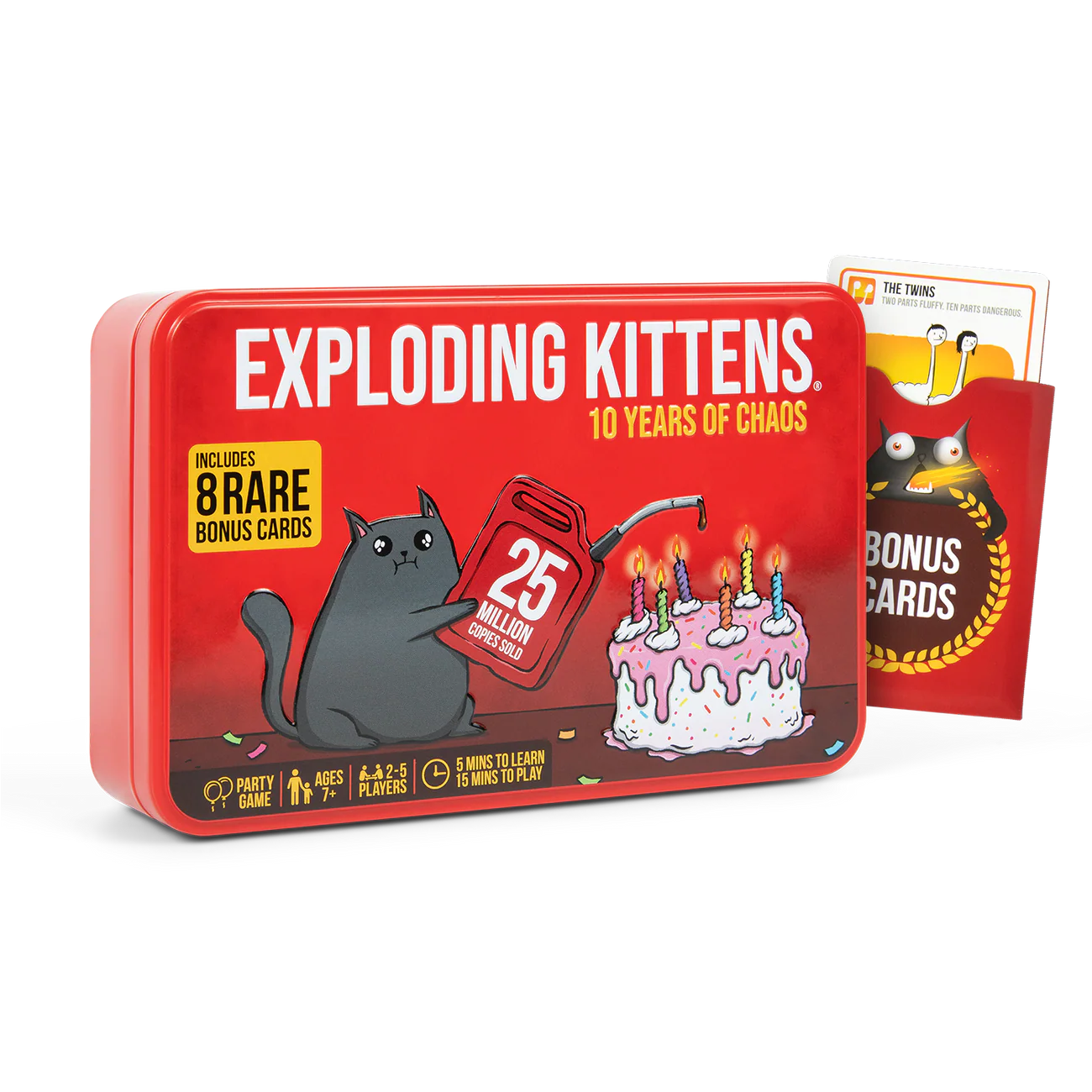 Exploding Kittens : Original Version (10th Anniversary Tin Edition)