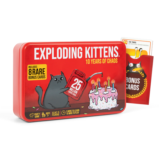 Exploding Kittens : Original Version (10th Anniversary Tin Edition)