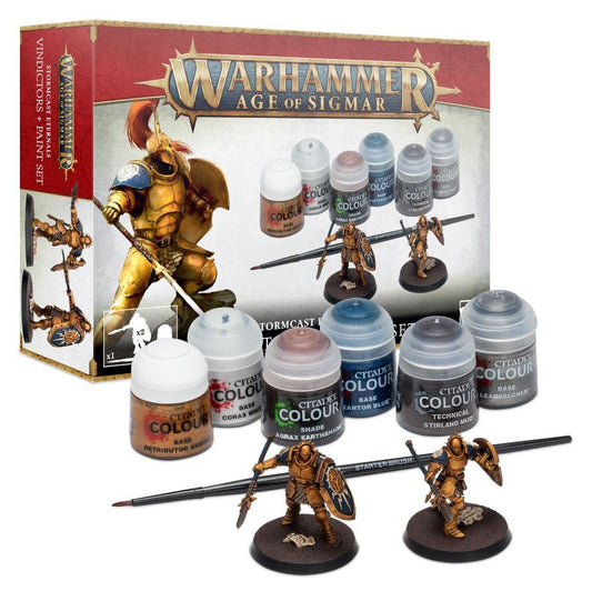 Warhammer Age of Sigmar Stormcast Eternals Vindicators + Paint Set