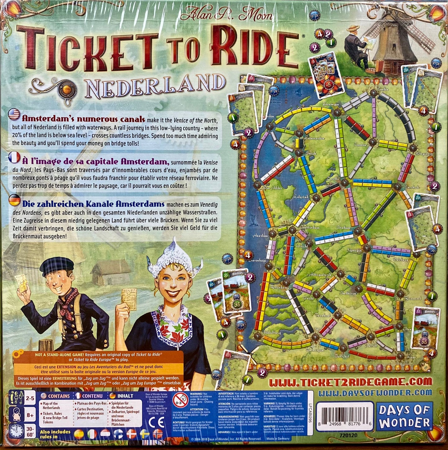 Ticket to Ride Map Collection Volume 4: Nederland – Board Game Madness