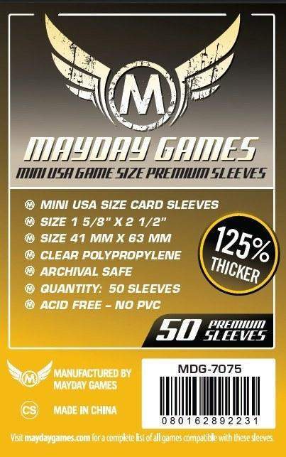 Mayday Games 41 x 63mm Premium Card Sleeves