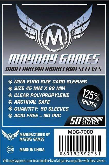 Mayday Games 45 x 68mm Premium Card Sleeves