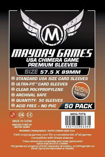 Mayday Games 57.5 x 89mm Premium Card Sleeves