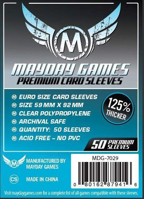 Mayday Games 59x92mm Premium Card Sleeves