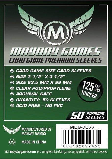 Mayday Games 63.5 x 88mm Premium Card Sleeves