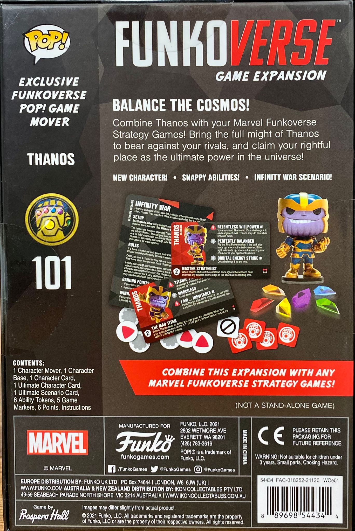 Funkoverse Strategy Game: Marvel 101 Thanos Expansion