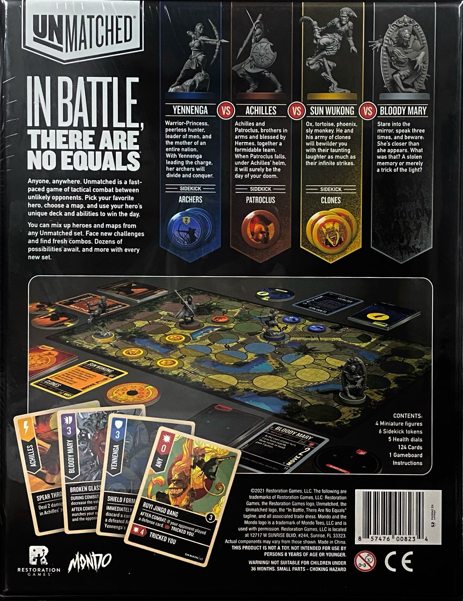 Unmatched: Battle of Legends Volume Um, Jogo de Combate, Jogo de Miniaturas  até 4 jogadores