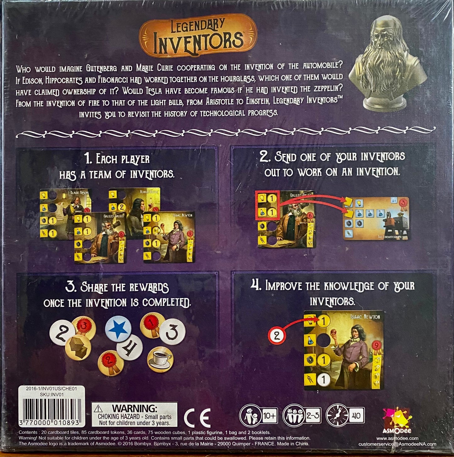 Genius Inventor Game Legendary Inventors – Board Game Madness